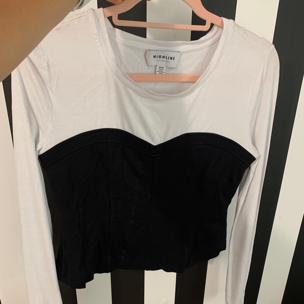 White and Black Color block too